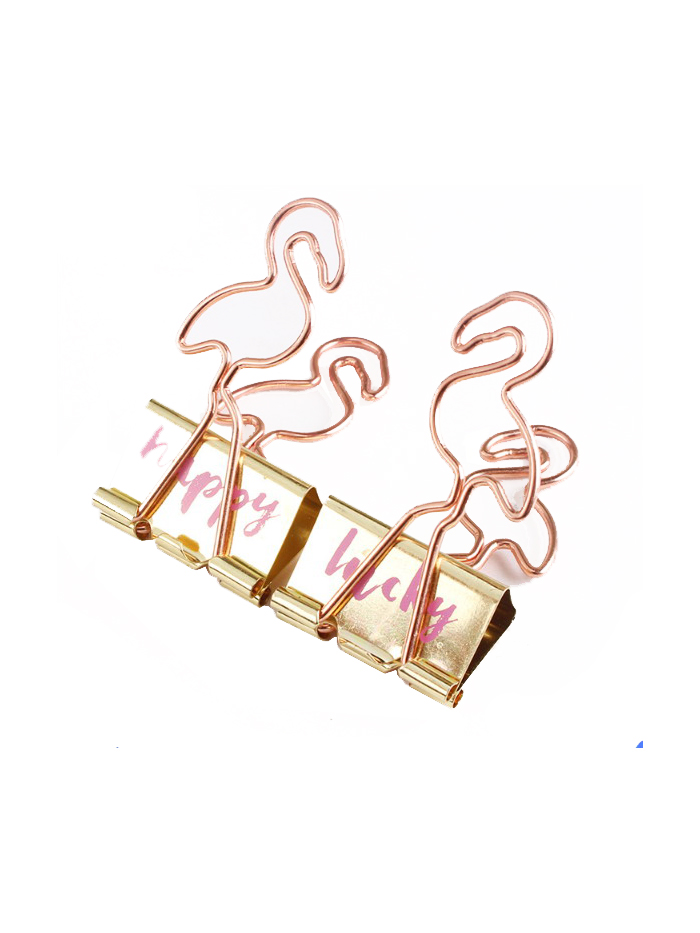 Binder Clip | Flamingo Binder Clips | Creative Gifts (1 dozen/lot) 