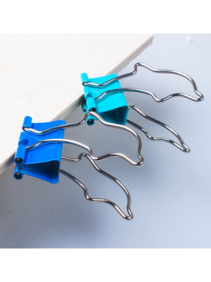 Binder Clips | Dolphin Binding Clips | Business Gifts (1 dozen/lot, 25mm) 