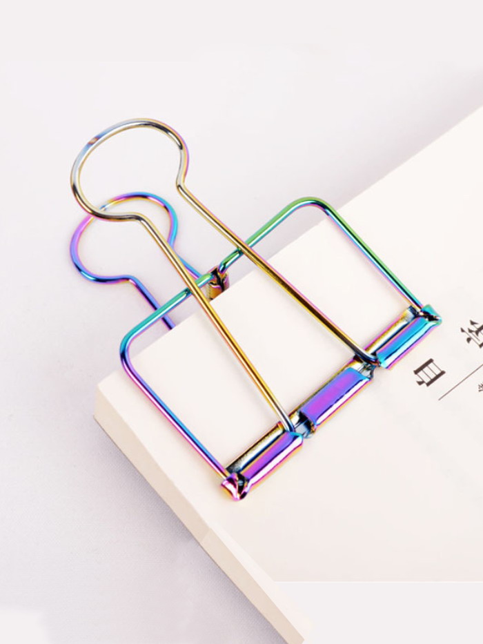 Binder Clips | Hollowed-out Wire Binding Clips | Promotional Gifts (Size:19mm) 