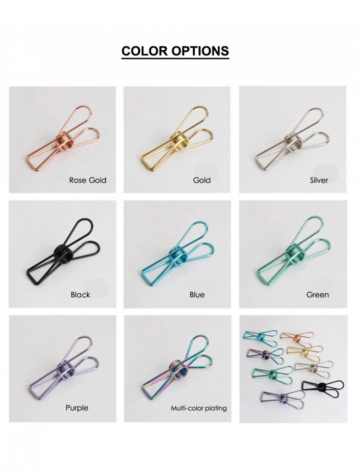 Binder Clips | Fish-mouth Binding Clips | Creative Stationery (Size:70mm) 