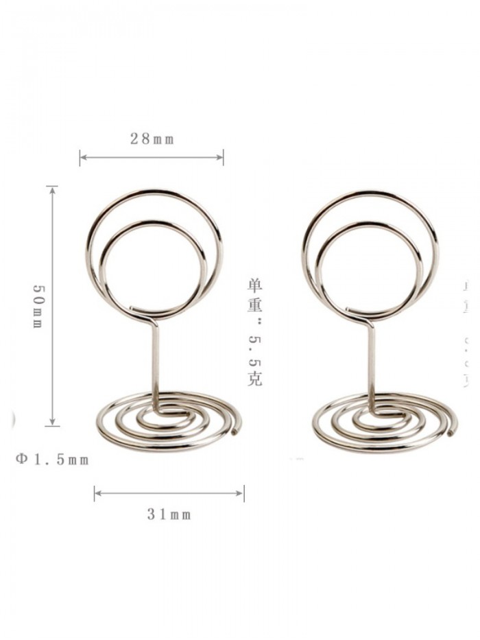 Memo Holder | Memo Clip | Peacock Circle Memo Clip Holder (28*31mm,Height:50mm)