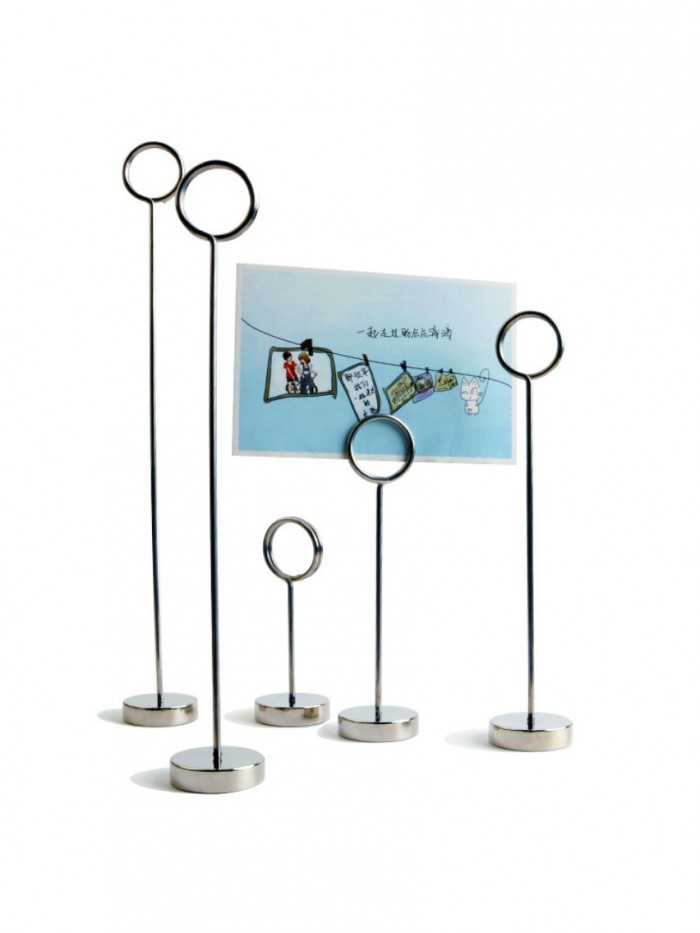 Memo Holder | Memo Clip | Circle Card Clip Holder for seats (Cylinder-base,35*70mm,Height:100-300mm)