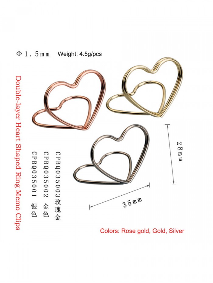 Memo Holders | Memo Clips | Heart Card Holder Clip (35*28mm)