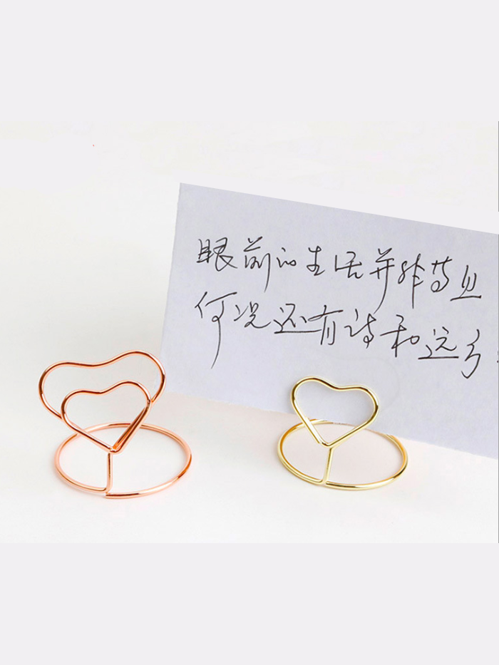 Memo Holder | Memo Clip | Heart Card Holder Clip (35*38mm,Height:40mm)