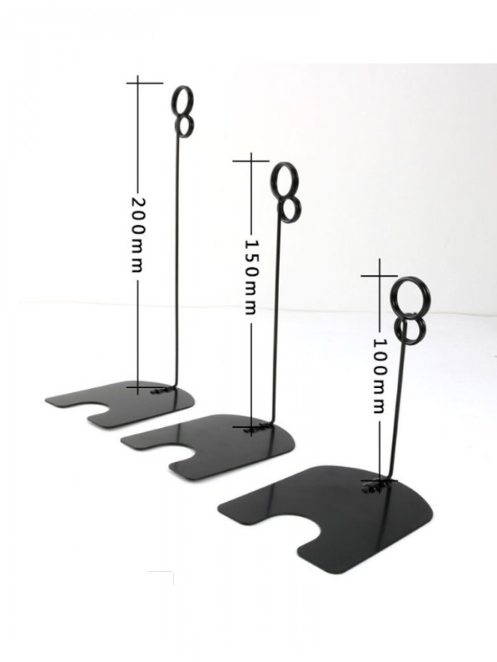 Memo Holders | Memo Clips | Picture Photo Clip Stands (Black,electrophoresis)