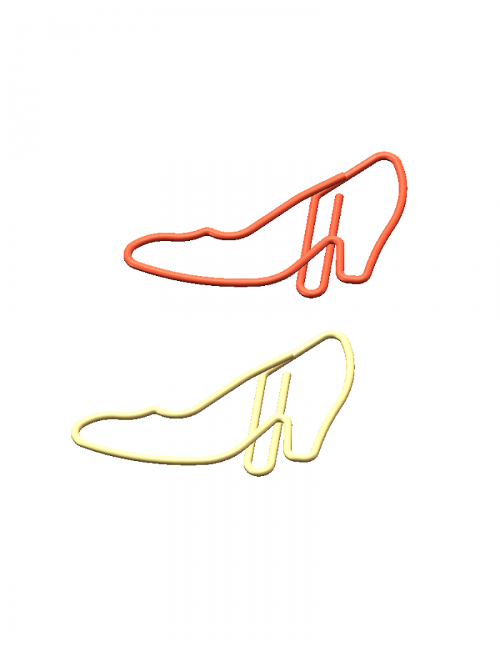 Jumbo Paper Clips | High-heeled Shoe Large Paper Clips | Creative Gifts (Size: 52*35mm)