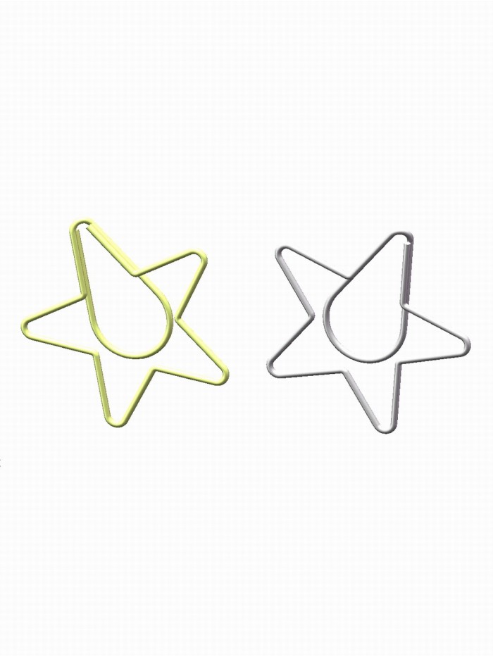 Jumbo Paper Clips | Star Paper Clips | Creative Gifts (1 dozen/lot, Wire dia.:1.5mm)