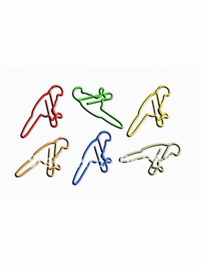 Animal Paper Clips | Parrot Shaped Paper Clips (1 dozen/lot)