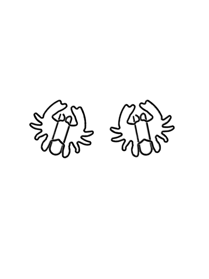 Animal Shaped Paper Clips | Crab Decorative Paper Clips (1 dozen)