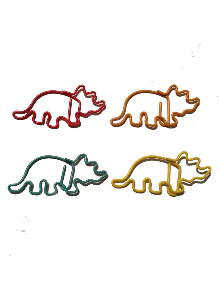 Dinosaur Paper Clips | Triceratops Paper Clips | Animal (1 dozen/lot,48*27 mm)