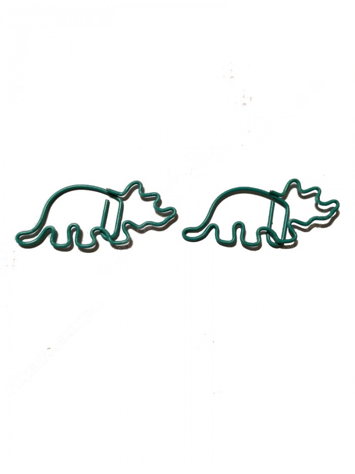 Dinosaur Paper Clips | Triceratops Paper Clips | Animal (1 dozen/lot,48*27 mm)