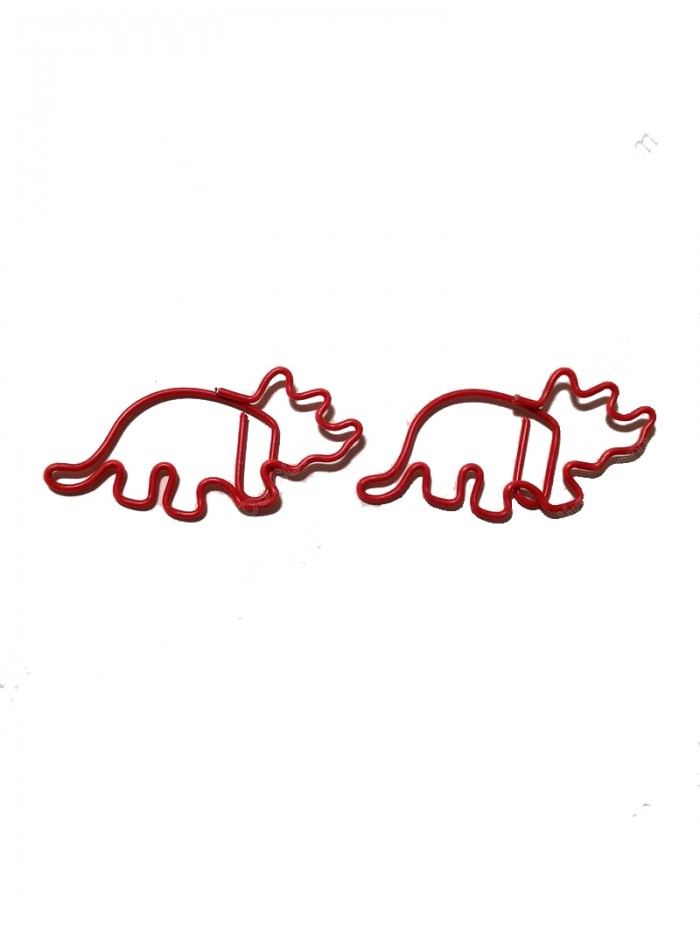 Dinosaur Paper Clips | Triceratops Paper Clips | Animal (1 dozen/lot,48*27 mm)