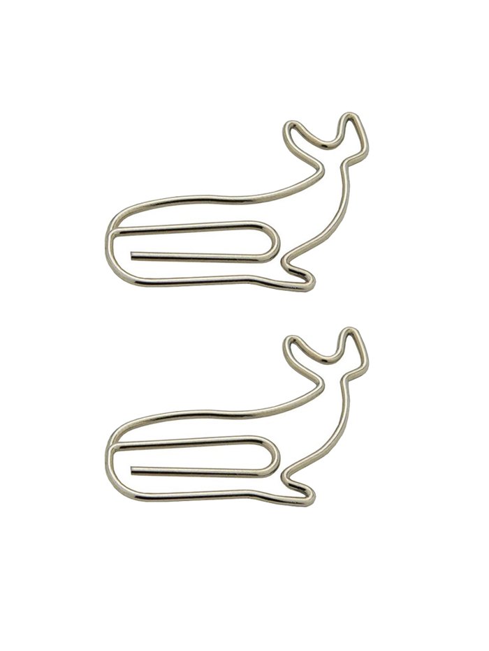  Fish Decorative Paper Clips | Whale Shaped Paper Clips | Cute Bookmarks (1 dozen) 