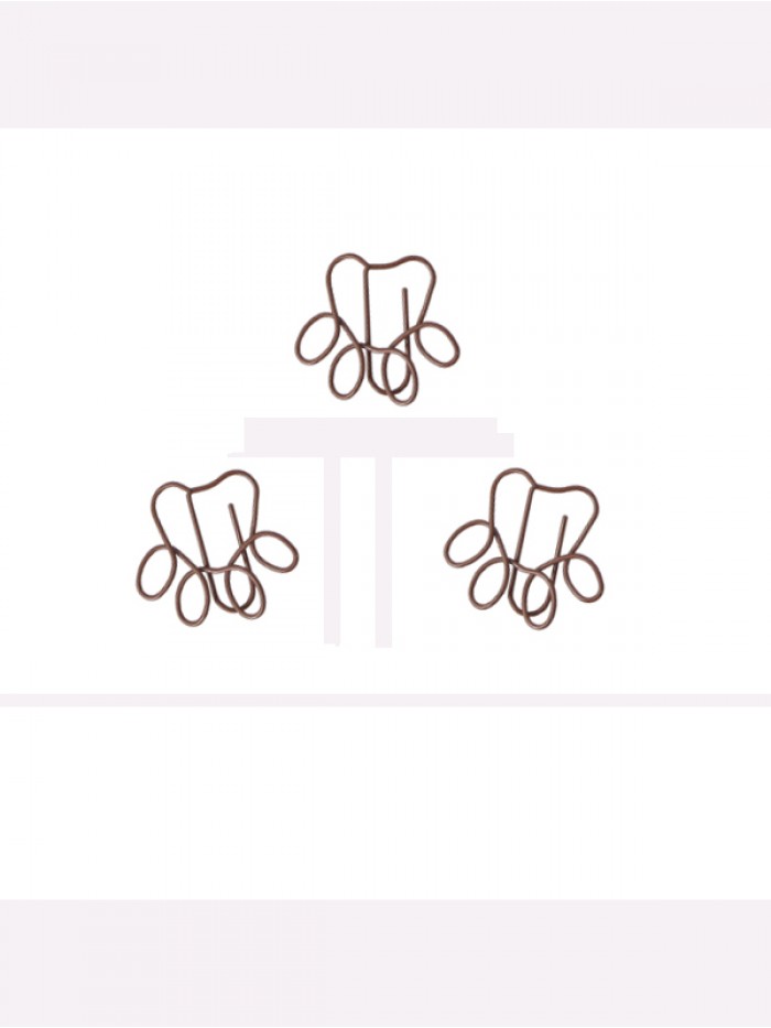 Animal Paper Clips | Bear Footprint Shaped Paper Clips (1 dozen)