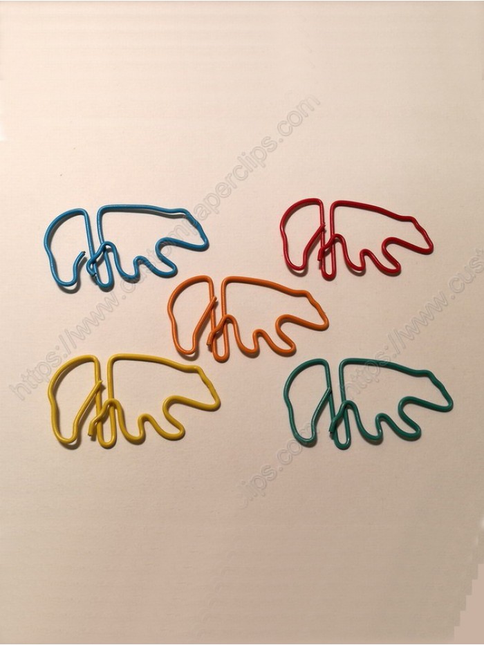 Animal Paper Clips | Polar Bear Paper Clips (1 dozen/lot,28.5*42mm)