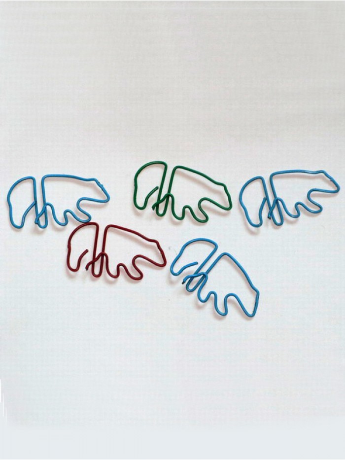 Animal Paper Clips | Polar Bear Paper Clips (1 dozen/lot,28.5*42mm)