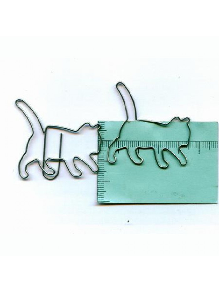 Cat Animal Paper Clips | Catty Shaped Paper Clips (1 dozen)