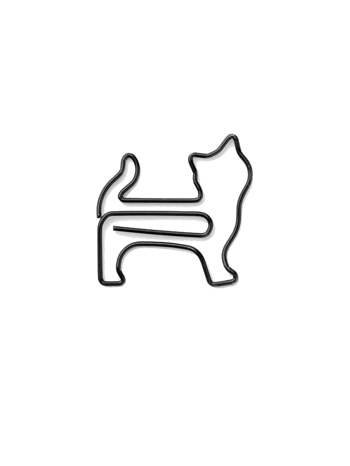 Animal Paper Clips | Cat Shaped Paper Clips (1 dozen)