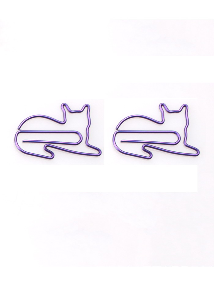 Animal Paper Clips | Cat Shaped Paper Clips | Decorative Paper Clips (1 dozen)