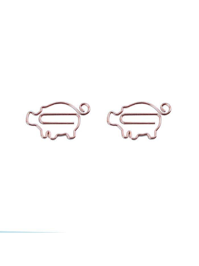 Animal Paper Clips | Pig Shaped Paper Clips (1 dozen/lot)