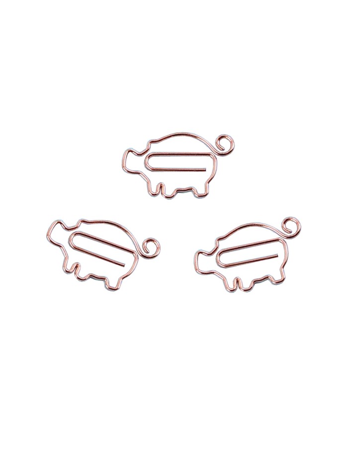 Animal Paper Clips | Pig Shaped Paper Clips (1 dozen/lot)