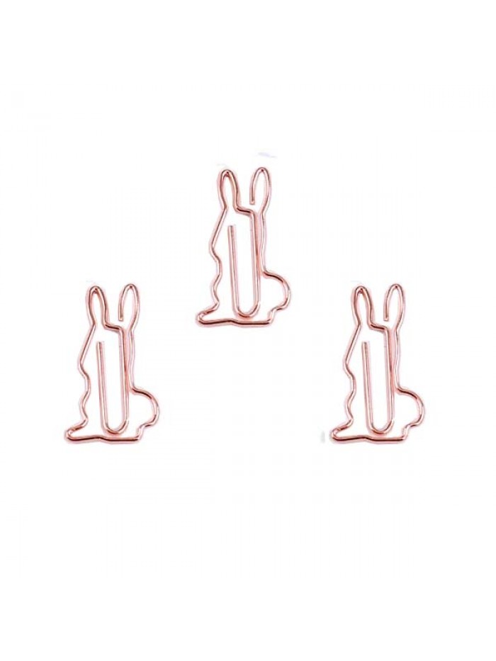 Animal Paper Clips | Rabbit Shaped Paper Clips | Creative Gifts (1 dozen/lot)
