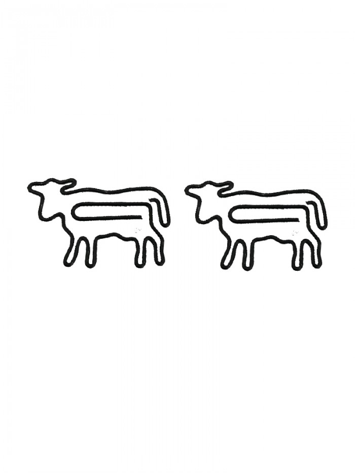 Animal Paper Clips | Cow Shaped Paper Clips | Decorative Paper Clips (1 dozen)