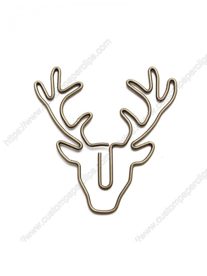 Animal Shaped Paper Clips | Deer Decorative Paper Clips | Stag Paper Clips (1 dozen)