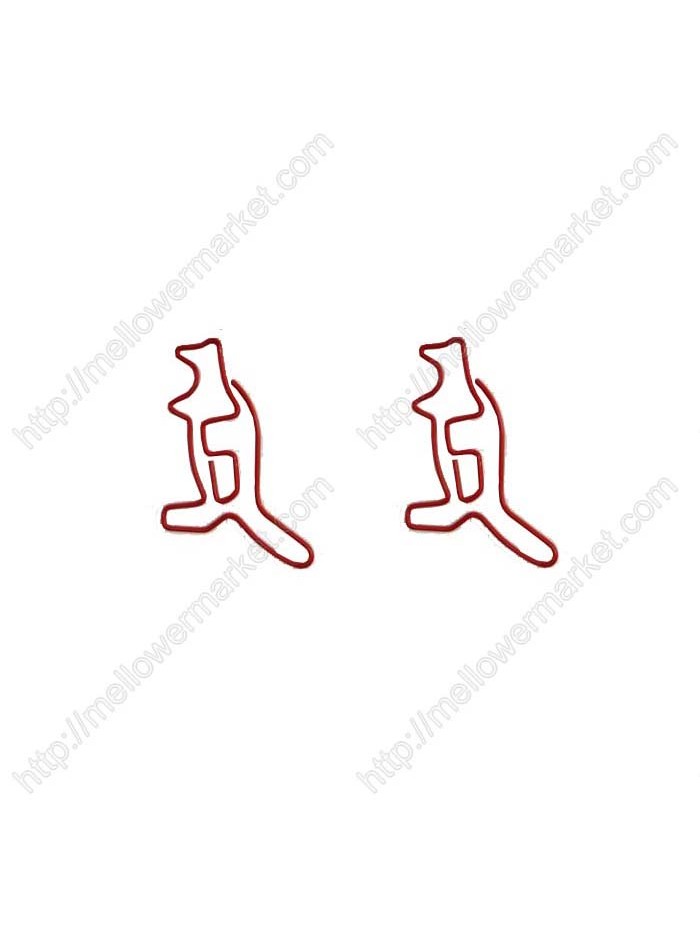 Animal Paper Clips | Kangaroo Paper Clips | Creative Statationery (1 dozen/lot)