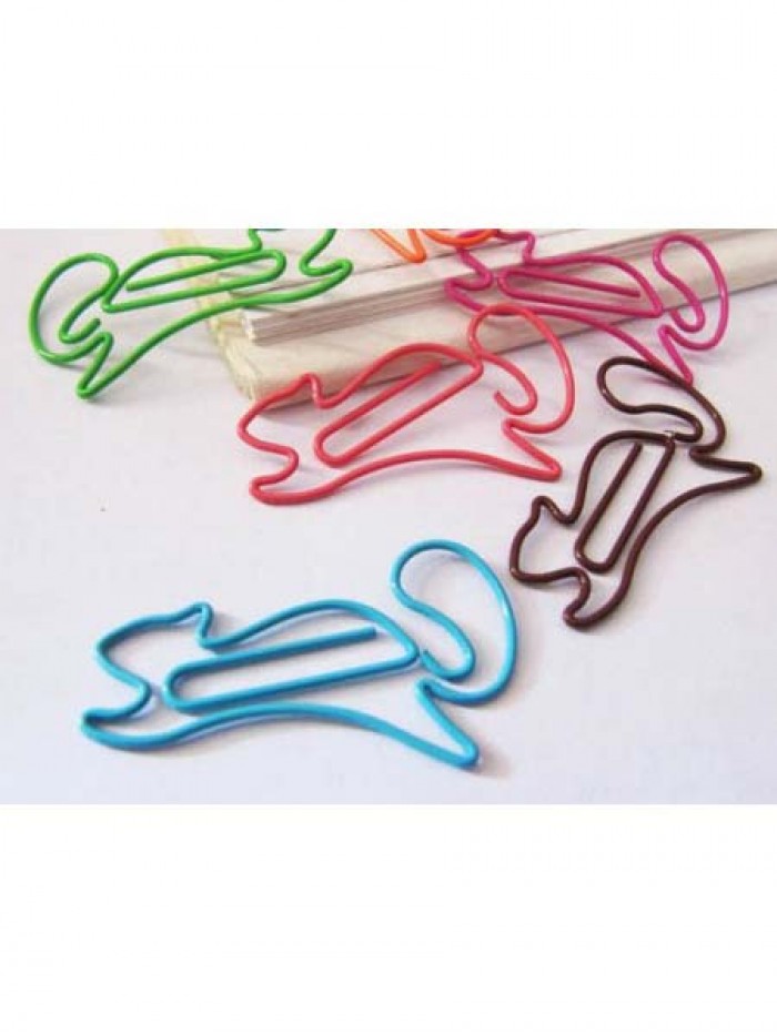 Animal Paper Clips | Squirrel Paper Clips | Cute Stationery (1 dozen/lot) 