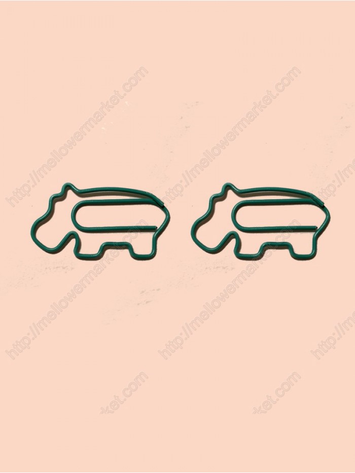 Animal Paper Clips | Hippo Paper Clips (1 dozen/lot,38*22 mm)