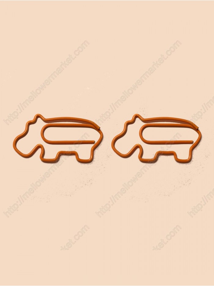 Animal Paper Clips | Hippo Paper Clips (1 dozen/lot,38*22 mm)