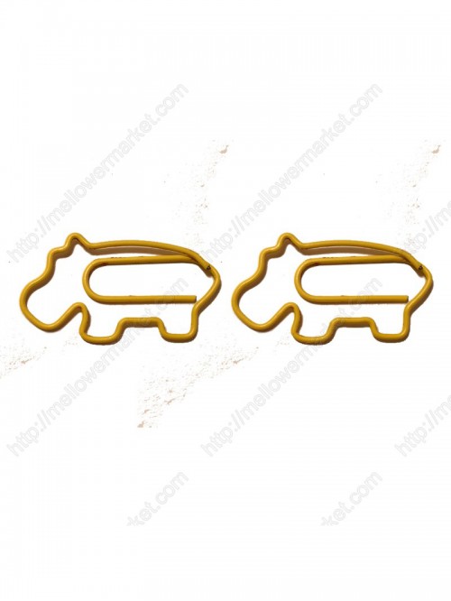 Animal Paper Clips | Hippo Paper Clips (1 dozen/lo...