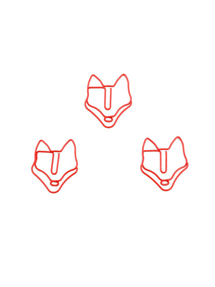 Animal Paper Clips | Fox Paper Clips | Creative Stationery (1 dozen/lot)