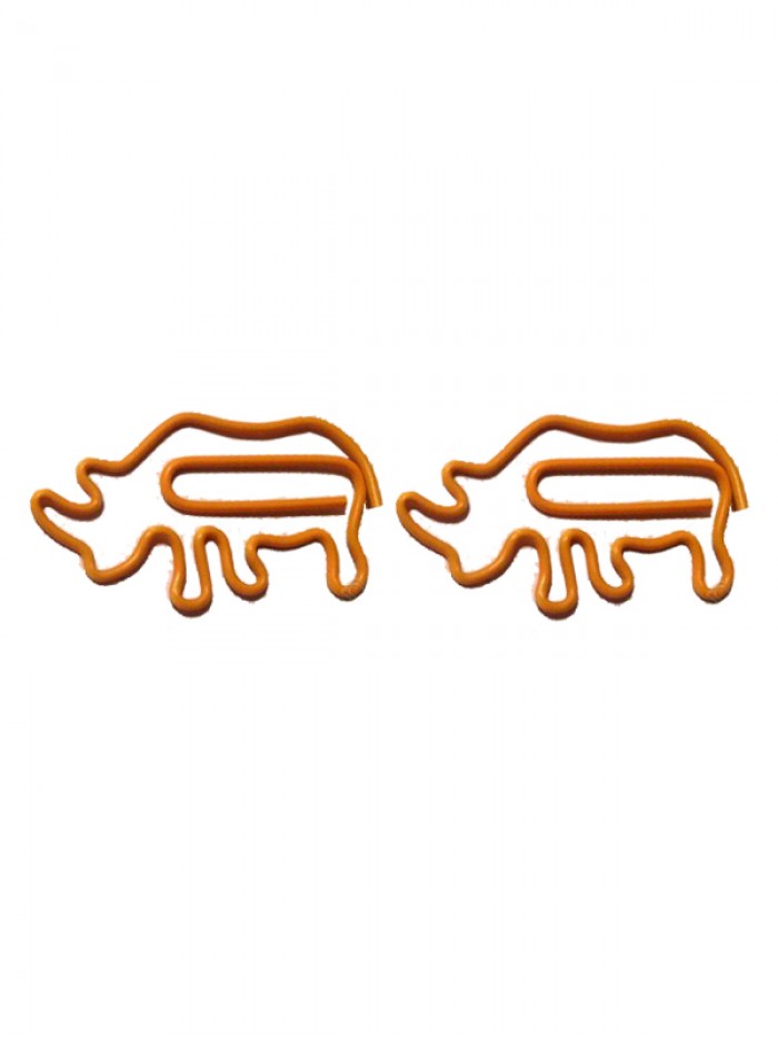 Animal Paper Clips | Rhino Paper Clips (1 dozen/lot,39*21 mm) 