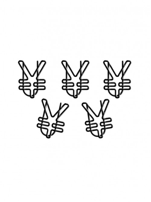 Currency Sign Paper Clips | RMB Sign (￥) Paper C...