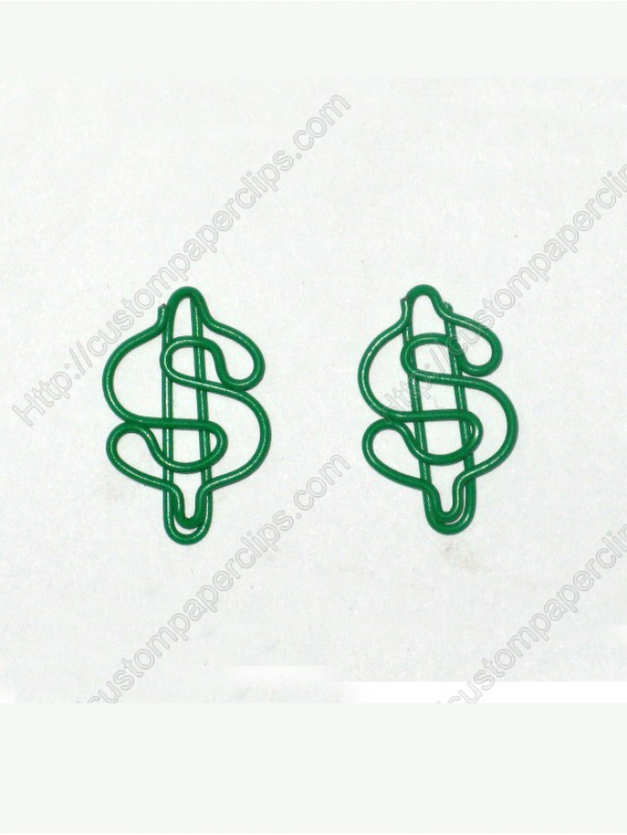 Currency Sign Paper Clips | US Dollar Sign Paper Clips | $ Paper Clips (1 dozen/lot)