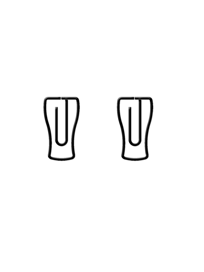 Drink Paper Clips | Cola Glasses Shaped Paper Clips (1 dozen/lot)