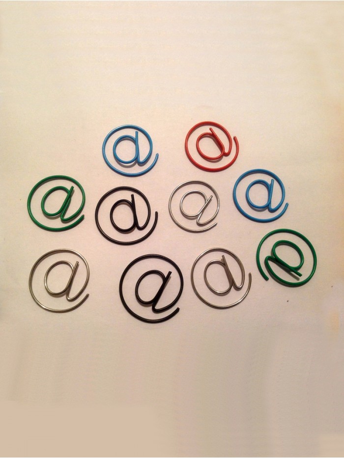 Special Symbol Paper Clips | @ Paper Clips | Creative Bookmarks (1 dozen/lot) 