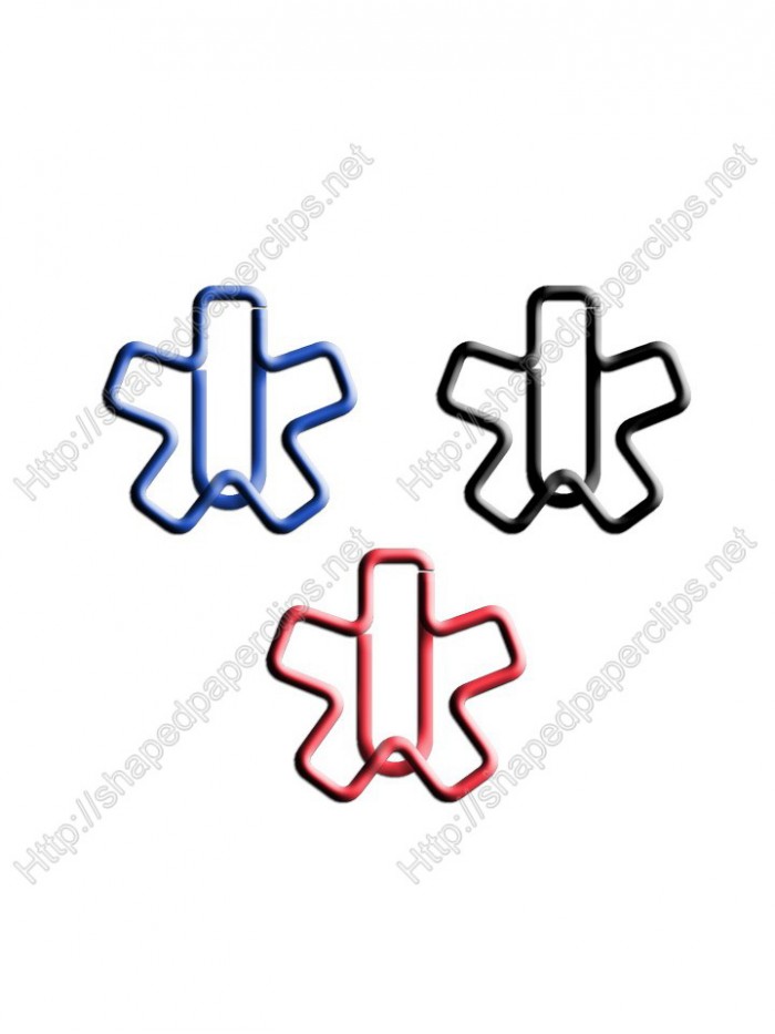 Special Symbol Decorative Paper Clips | Asterisk Shaped Paper Clips | Creative Bookmarks (1 dozen) 