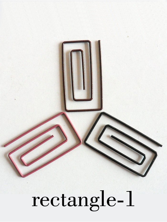 Geometry Paper Clips | Rectangle Paper Clips | Rectangular (1 dozen/lot) 