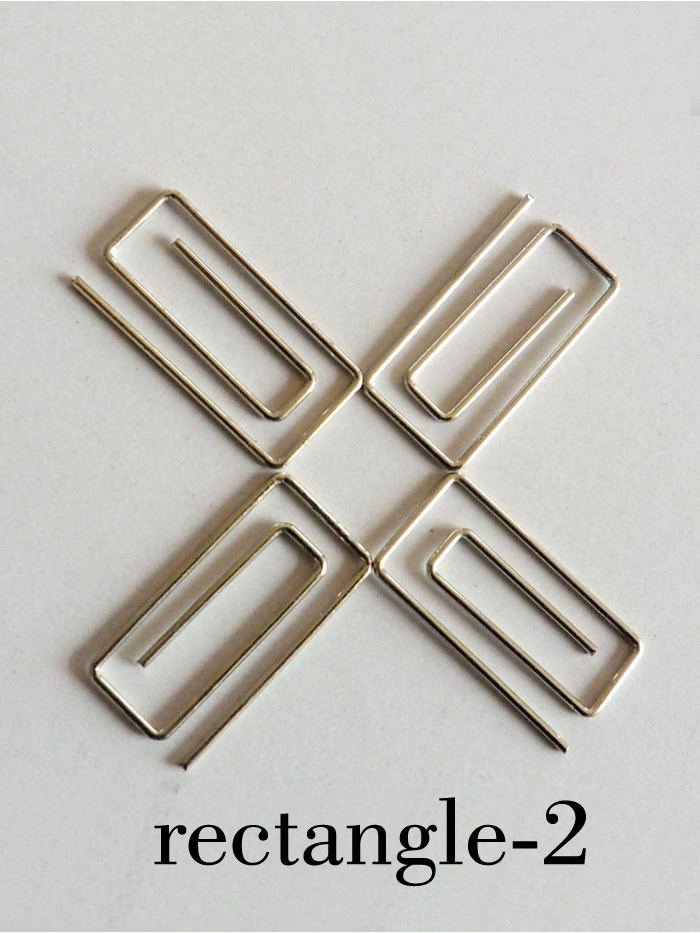 Geometry Paper Clips | Rectangle Paper Clips | Rectangular (1 dozen/lot) 