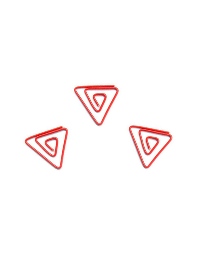 Geometry Paper Clips | Triangle Paper Clips | Triangular (1 dozen) 