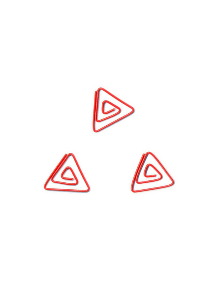 Geometry Paper Clips | Triangle Paper Clips | Triangular (1 dozen) 