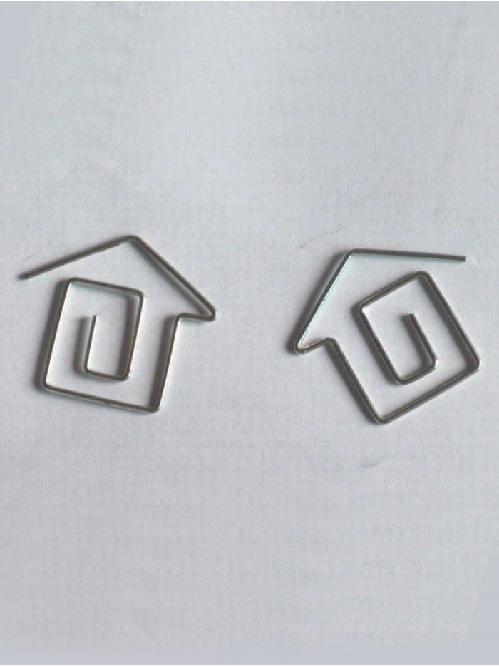 Nature Decorative Paper Clips | House Paper Clips | Promotional Paper Clips (1 dozen)