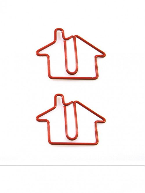 Nature Decorative Paper Clips | House Shaped Paper...