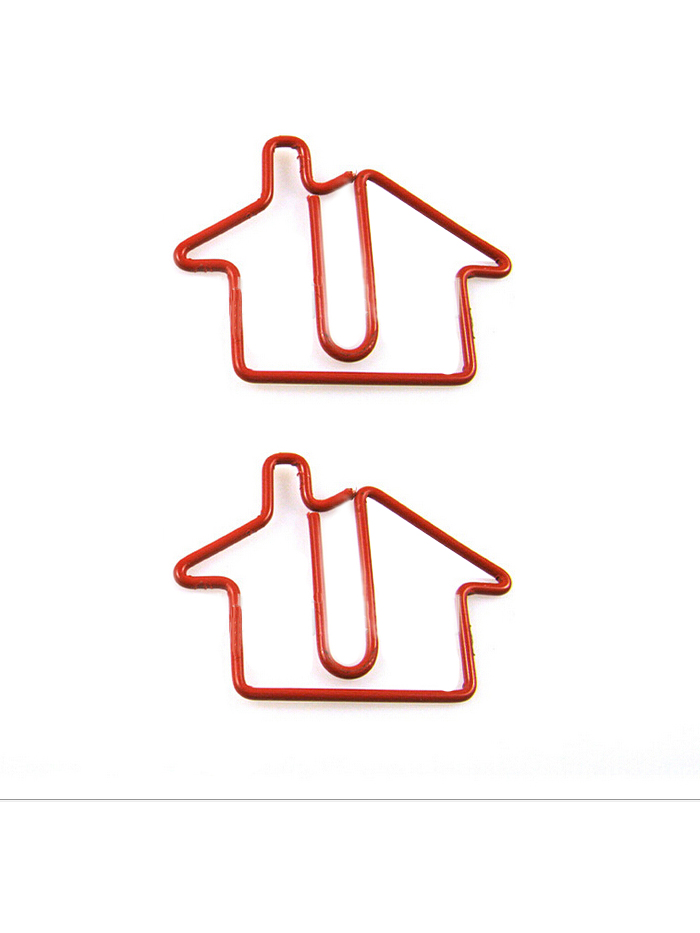Nature Decorative Paper Clips | House Shaped Paper Clips | Promotional Gifts (1 dozen)