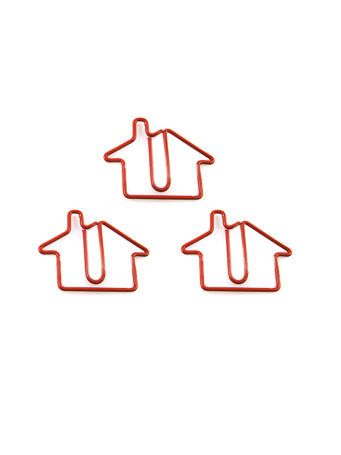 Nature Decorative Paper Clips | House Shaped Paper Clips | Promotional Gifts (1 dozen)