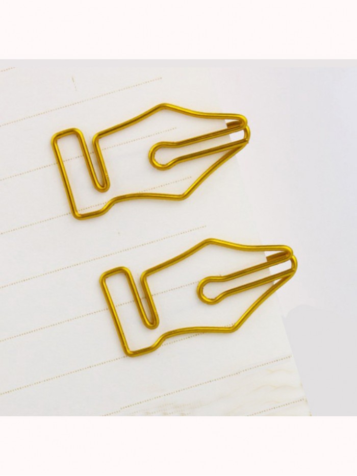 Houseware Decorative Paper Clips | Pen Nib Shaped Paper Clips | Promotional Gifts (1 dozen)