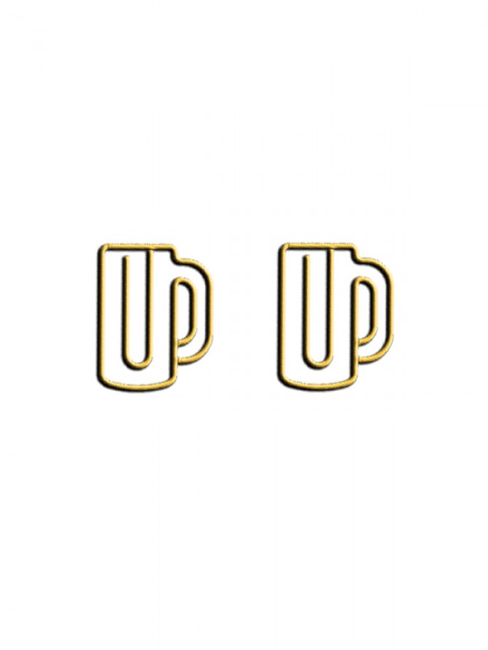 Houseware Decorative Paper Clips | Custom Beer Mug Shaped Paper Clips (1 dozen,30*23.3 mm)